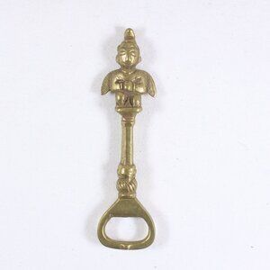 Solid brass Inca angel soda bottle opener
